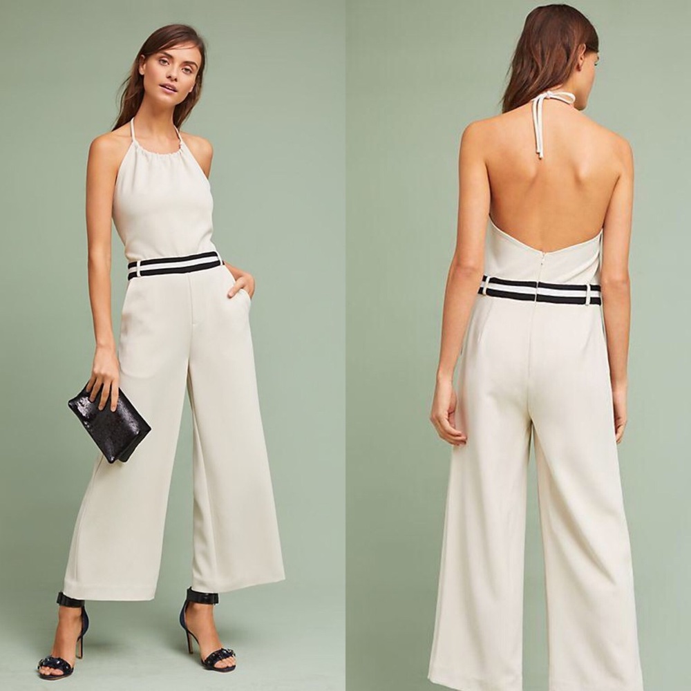 Anthropologie x Laveer Newport Halter Jumpsuit
